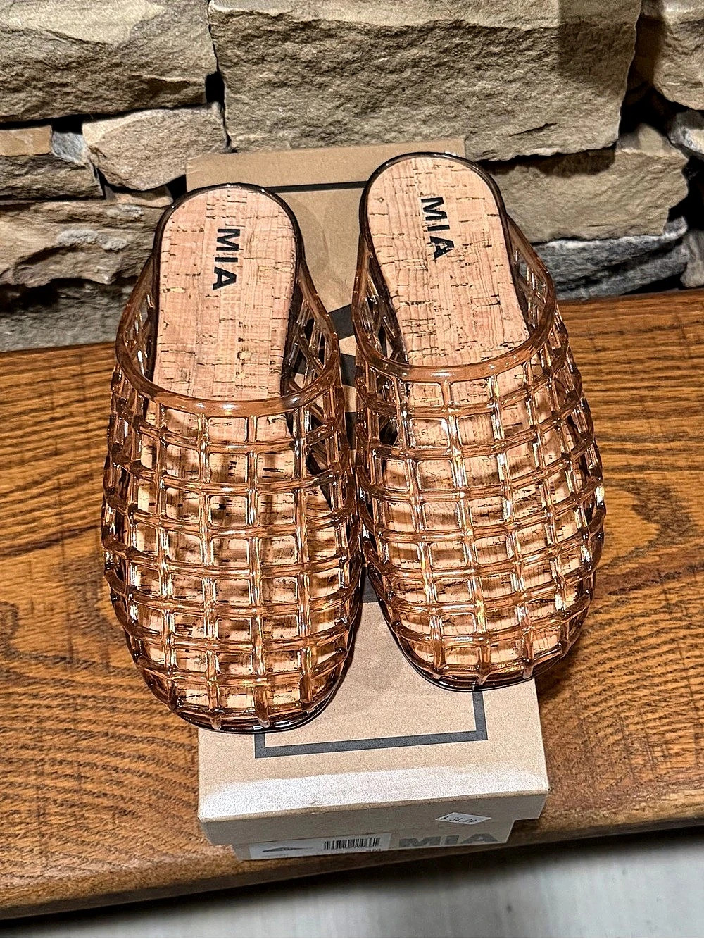 New never worn MIA Darby jelly shoes